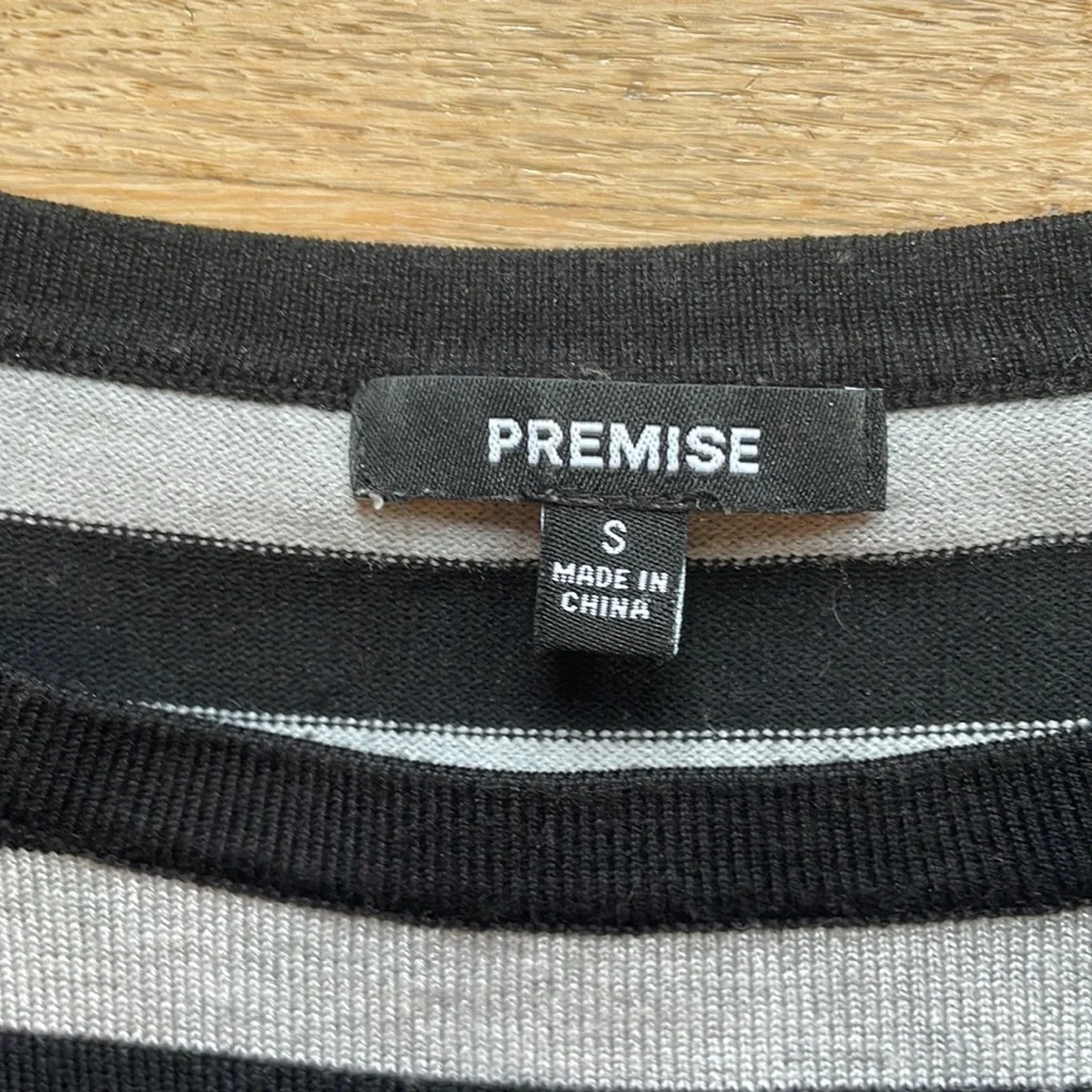Premise sweater gray black size small
